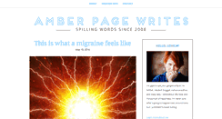 Desktop Screenshot of amberpagewrites.com